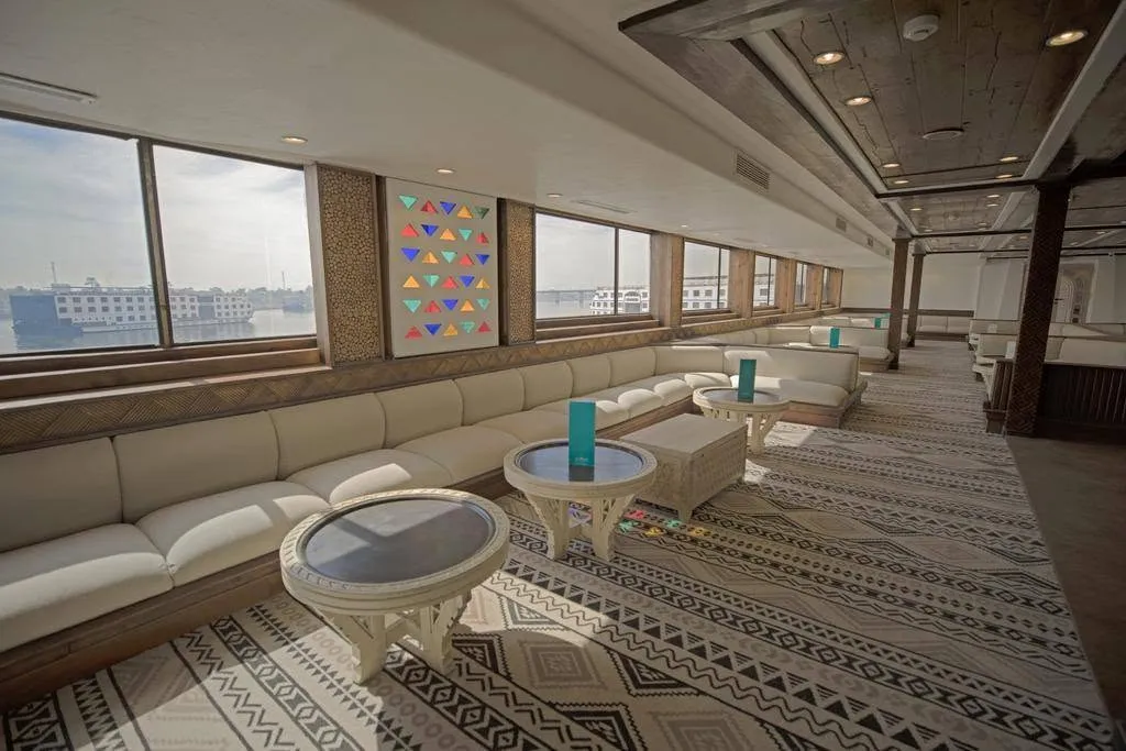 Lounge aboard the SUNRISE Mahrousa Nile Cruise Nile cruise